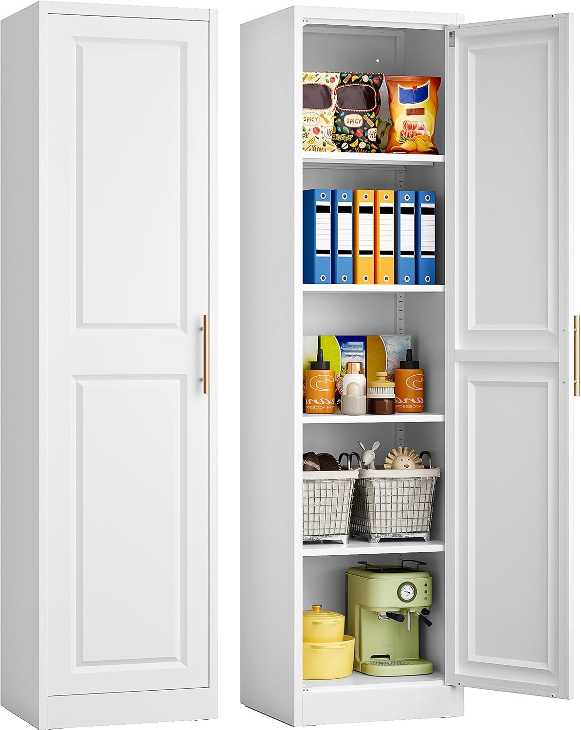 Commercial Kitchen Organization - Armario de Almacenamiento Estrecho y Alto
