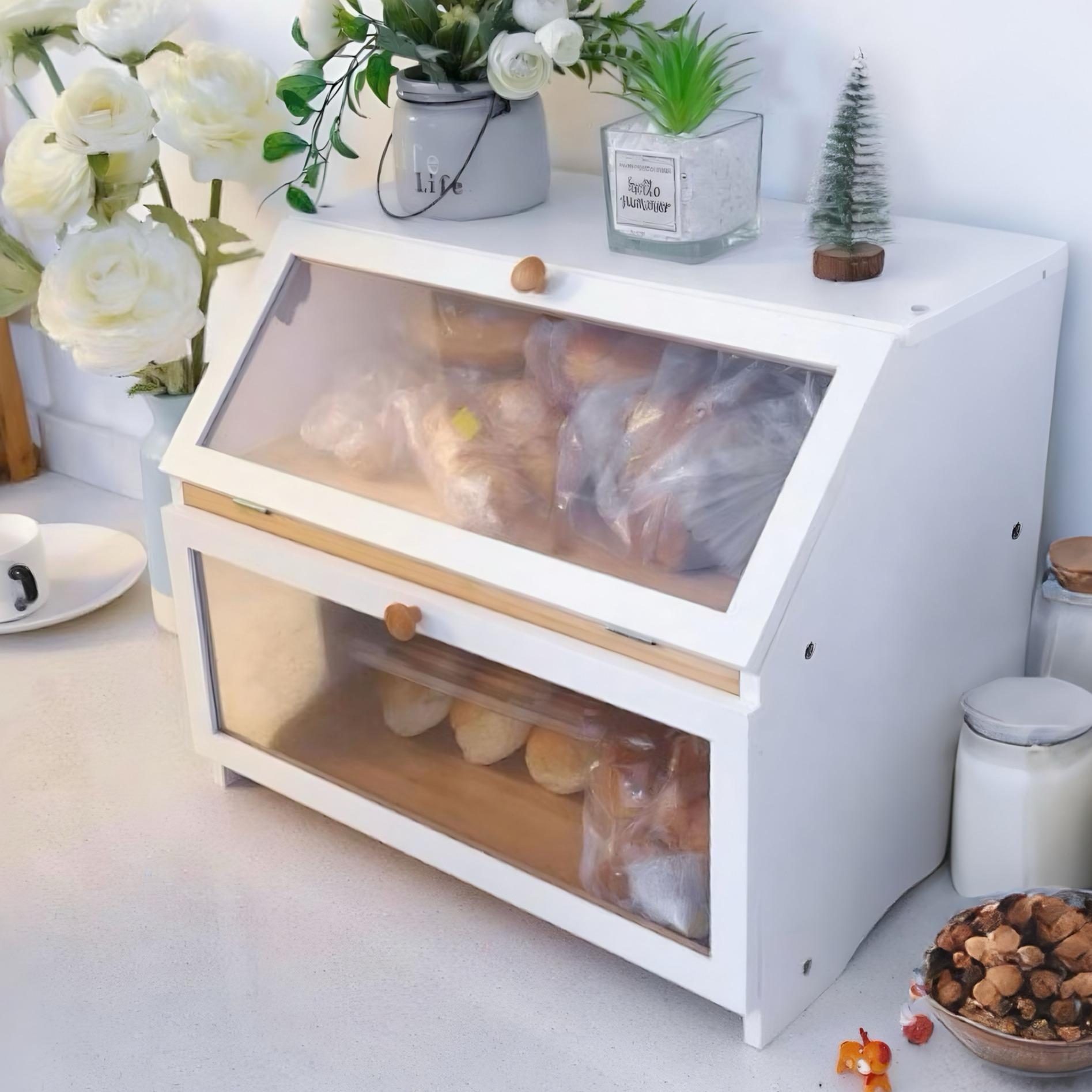 HOMEKOKO Caja de Pan de Doble  - Commercial Kitchen Organization reseña y precio