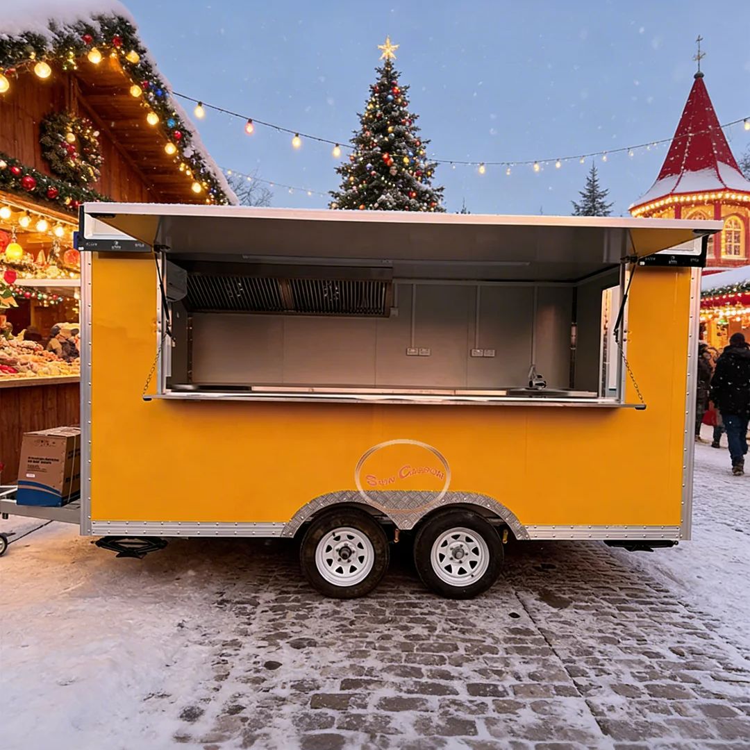 Carro de comida remolcable con - Commercial Kitchen Vendor reseña y precio
