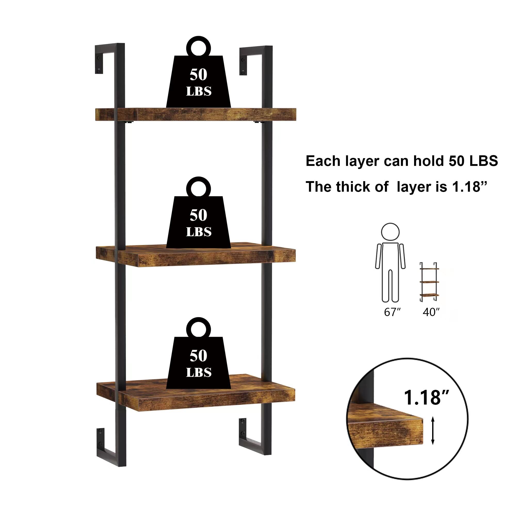 Estantes Flotantes de Pared de - Wall Shelf Commercial Kitchen reseña y precio
