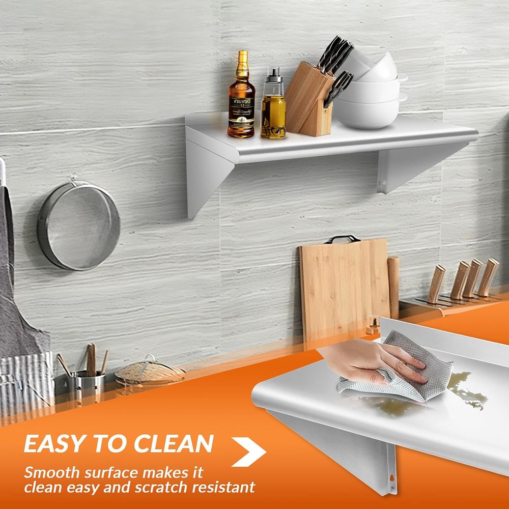 Estante Comercial de Acero Ino - Wall Shelf Commercial Kitchen reseña y precio