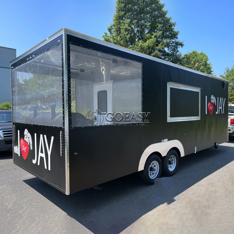 Remolque de Comida Móvil con E - Commercial Kitchen Vendor reseña y precio