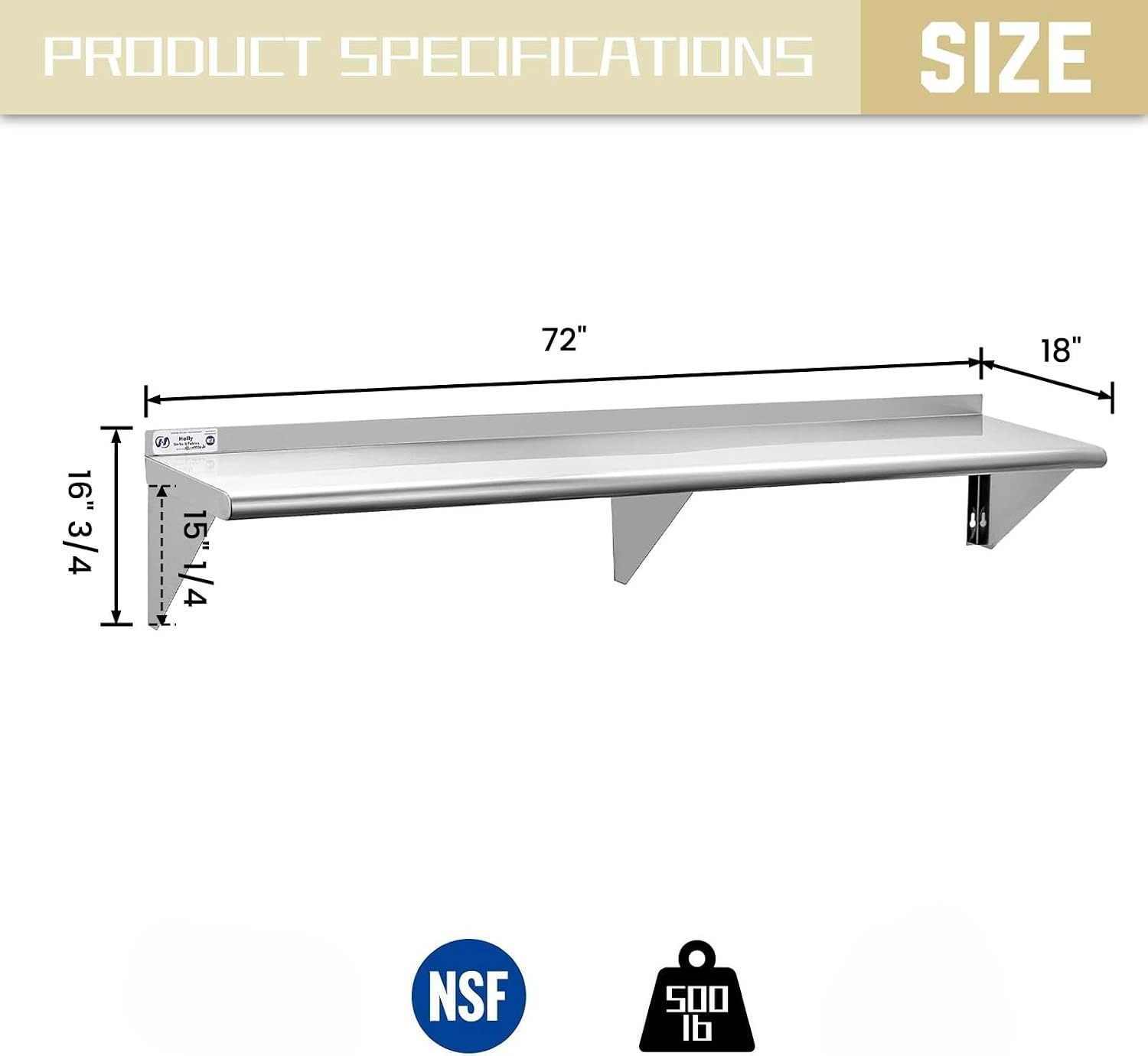 Estante de Almacenamiento Flot - Wall Shelf Commercial Kitchen reseña y precio