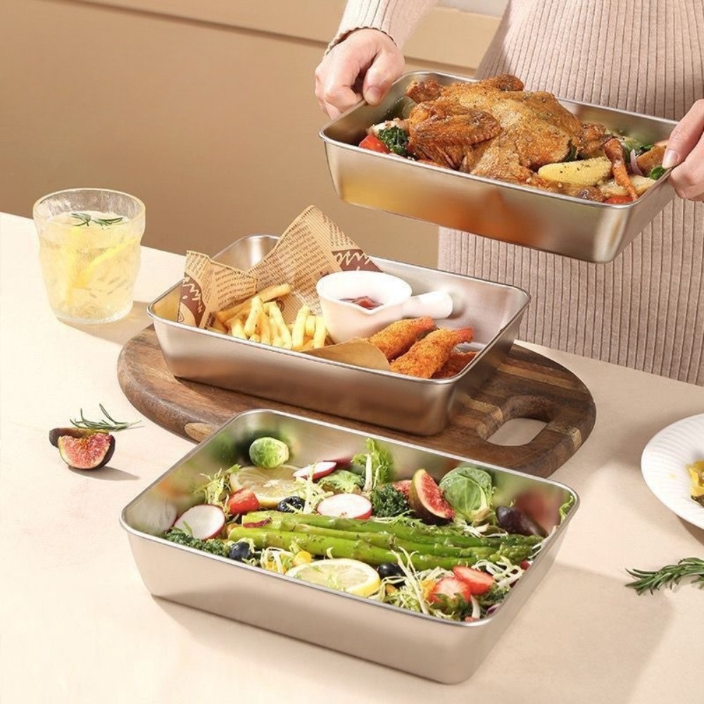 Bandeja de Servicio de Acero I - Commercial Kitchen Organization reseña y precio