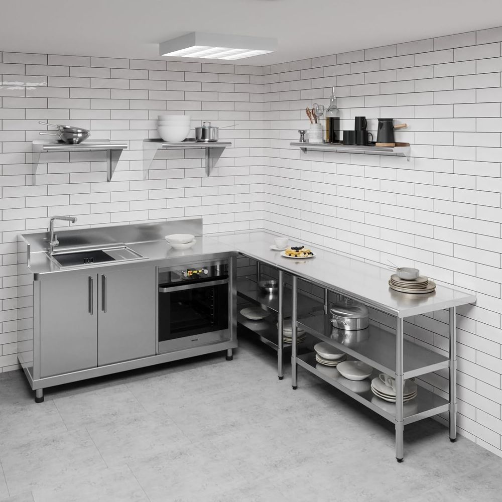 Estante de Pared de Acero Inox - Wall Shelf Commercial Kitchen reseña y precio