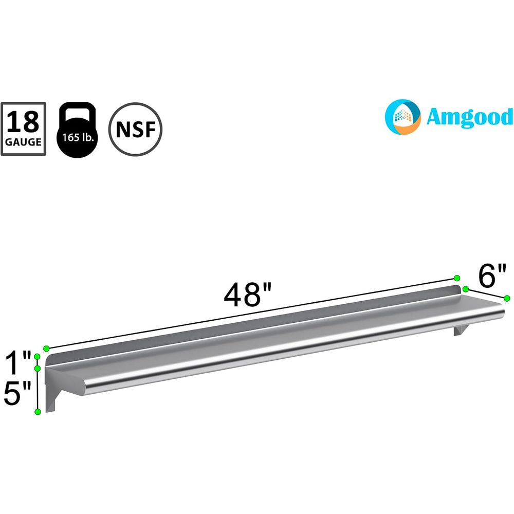 Estante de Pared de Acero Inox - Wall Shelf Commercial Kitchen reseña y precio