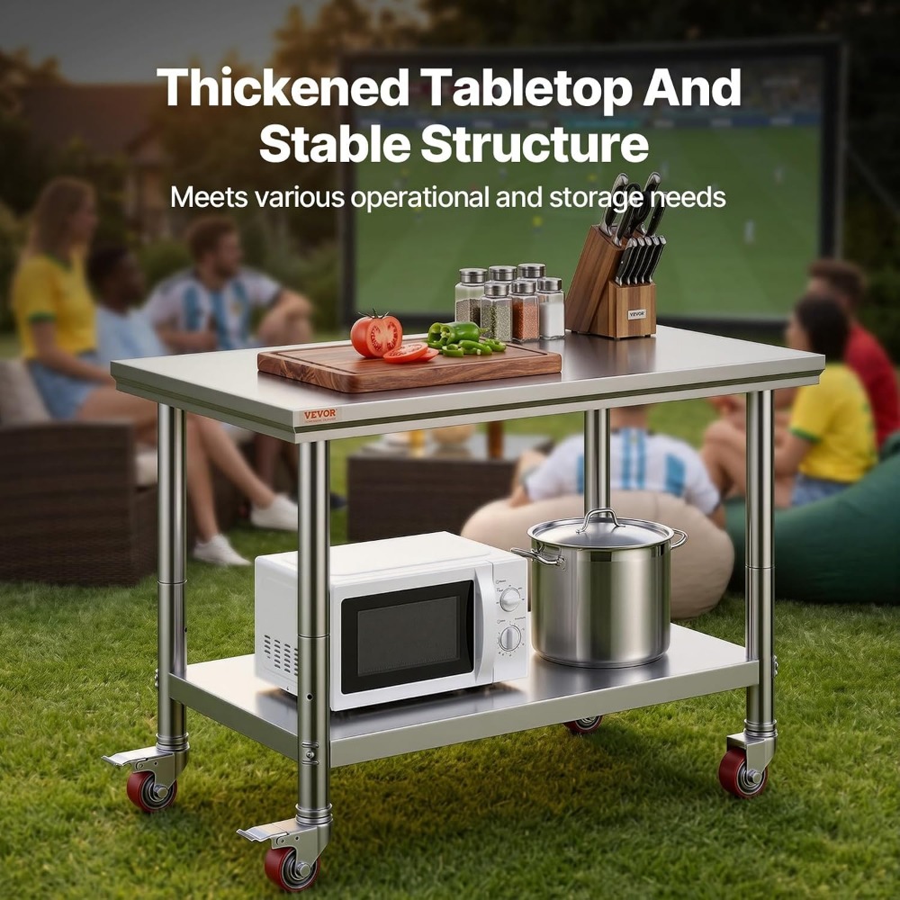 Mesa de Trabajo de Acero Inoxi - Commercial Kitchen Images reseña y precio