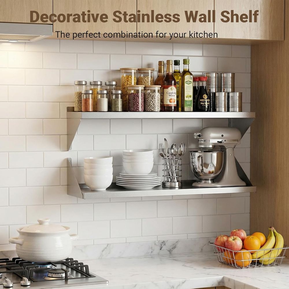 Estante de Pared de Acero Inox - Wall Shelf Commercial Kitchen reseña y precio