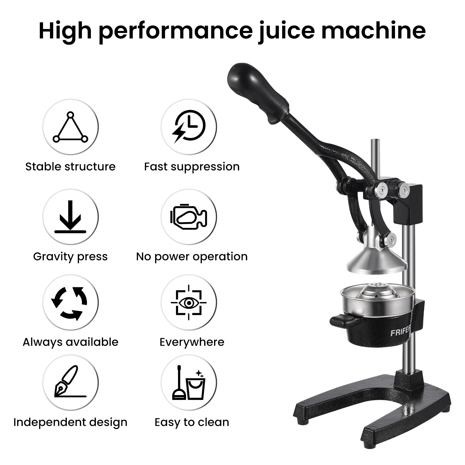 Exprimidor manual de cítricos  - Commercial Kitchen Juicer reseña y precio